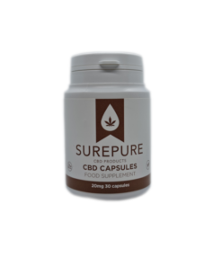 600mg CBD Capsules w/Turmeric / 20mg caps / 30 caps